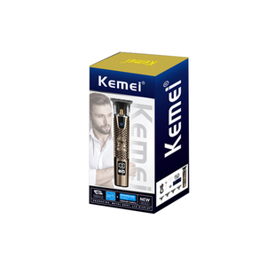 Tondeuse à cheveux électrique sans fil Kemei Km-873 1200mAh, design vintage en métal gravé, lame en acier inoxydable 7500 tr/min, tondeuse à barbe 5W – Fournisseur - Product Image 5