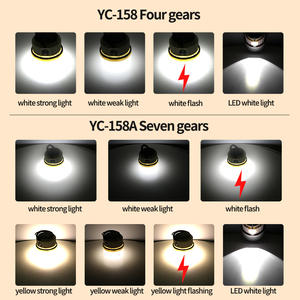 A energia solare campeggio <span class=keywords><strong>lanterna</strong></span> 7 modalità giallo LED cinturino luce solare assorbire energia 2000mAh all'aperto escursionismo Barbecue lampada tenda - Product Image 5