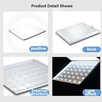Eclairage de panneau Led carré encastré, 20 pièces, 60x60, 600x600, plafonnier Ultra fin
