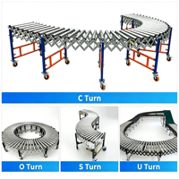 Convoyeur à rouleaux motorisé flexible sur mesure, convoyeur à rouleaux pliable robuste pour un chargement et un déchargement rapides