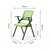 Silla de Oficina Ergonómica Apilable Moderna, Plegable y Ajustable, para Eventos, Estudiantes, Trabajo, Conferencias y Capacitación