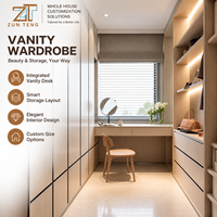 Zunteng Masterful Niche de vanité flottante intégrée à LED pour suite de direction, chambre d'hôtel, espace de vie et aménagement décoratif
