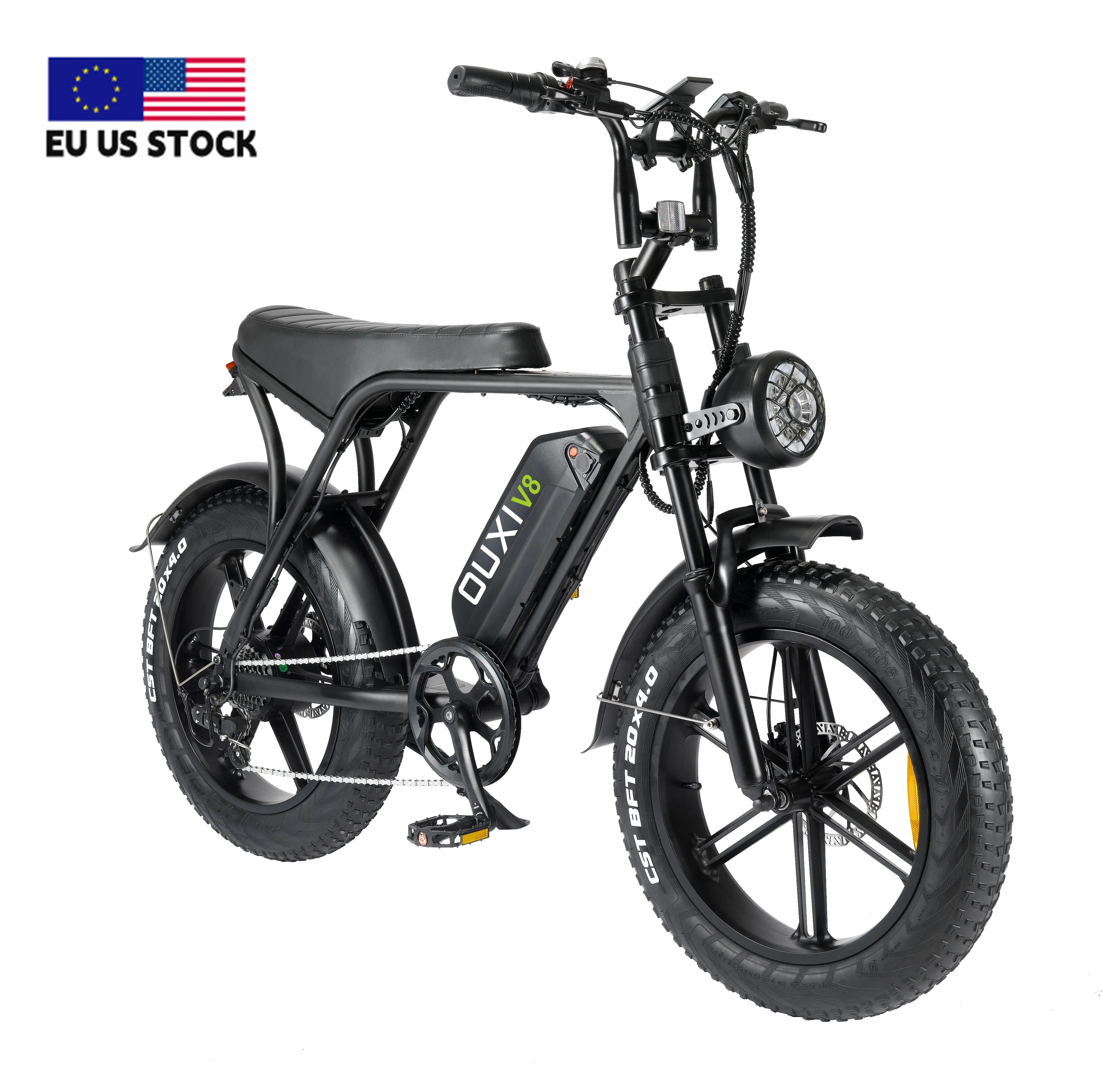 OUXI V8 katlanır hızlı elektrikli kir bisiklet 750W 48 48V yağ lastik dağ şehir yol bisiklet yağ bisiklet ile LCD ekran