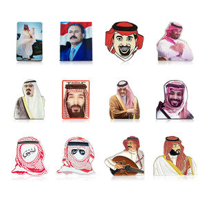 En Stock, insignia del rey de Arabia Saudita, pegatinas de teléfono de Metal, pines de líder famoso de Oriente Medio para regalos de recuerdo del Día Nacional de Arabia Saudita - Product Image 2