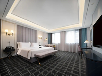 Wyndham haut de gamme 5 étoiles hôtel chambre meubles ensembles de meubles en bois personnalisés hôtel intérieur