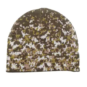 Cappello Unisex classico in maglia morbida e calda in Jacquard senza polsino invernale mimetico cappellini corti Toque per uomo donna sport sci semplice all'ingrosso