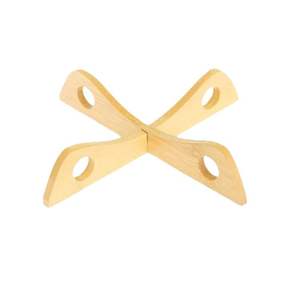 Support de pot en bois de bambou, tapis de table résistant à la chaleur, couleur naturelle, 20x4 cm, dessous de plat pour ustensiles de cuisine - Product Image 2