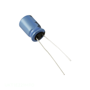 Condensador Original UKT1E221MPD CAP ALUM 220UF 20% 25V RADIAL TH de Orificio Pasante 220 uF - Product Image 1