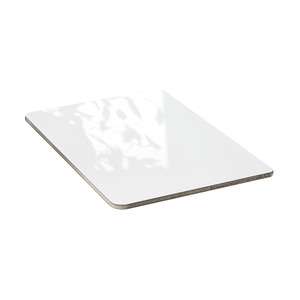 Nhiều Kích thước và màu sắc tùy chọn màu trắng tinh khiết Glossy acmp nhôm Composite Panel Trong nhà & ngoài trời Mặt tiền thiết kế hiện đại alucobond tấm - Product Image 1