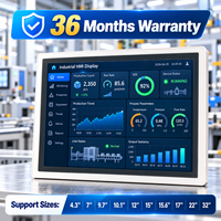 Écran LCD de programmation 15,6'' Mc-h156e, panneau HMI, interface homme-machine industrielle, Modbus TCP, contrôle du moteur, gestion des recettes