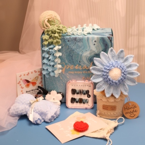 Ramo de Flores de Ganchillo Hecho a Mano, Flores Artificiales Decorativas, para Bodas, Fiestas, Aniversarios, Regalo - Product Image 6