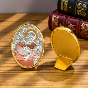 Figura Decorativa <span class=keywords><strong>de</strong></span> San Francisco <span class=keywords><strong>de</strong></span> GIVELUCK, Acero Inoxidable, Hecha a Mano, Personalizable, Artesanal, Espiritual, <span class=keywords><strong>Católica</strong></span>, Religiosa, Venta al por Mayor - Product Image 4