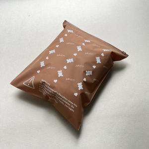 Bolsa con Cierre de Cremallera Marrón de Alta Calidad con Impresión Personalizada, Bolsa de Polietileno con Cierre Hermético, Bolsa Impermeable con Cierre de Cremallera para Empacar Zapatos y Ropa - Product Image 5