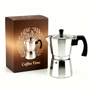 Cafetière Moka multi-capacités, cafetière à expresso, cafetière Moka en aluminium - Product Image 1
