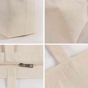 Bolsa de Compras Ecológica Personalizada, Reciclable, con Bolsillo, Bolsa de Lona de Algodón con Estampado Floral para Mujer, Diseño 2024 - Product Image 3