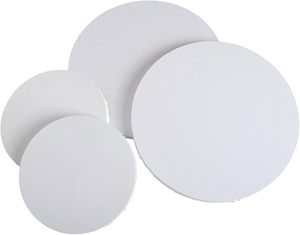 Set di Tele Tonde Stirate di Varie Dimensioni per Artisti, Tele Circolari Personalizzate per Disegno - Product Image 5