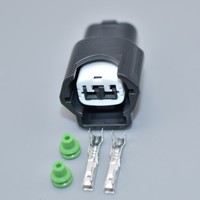 Conector impermeable automotriz hembra de 2 pines, conector de inyector de combustible de bobina, arnés de cables para Nissan 6189-0773 6918-1594,