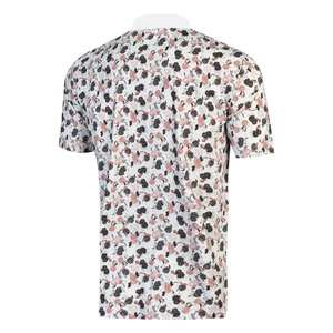 Logotipo personalizado Transferencia de Calor impreso antiarrugas manga corta Golf para camisa secado rápido 100% poliéster deportes de punto promocional - Product Image 2