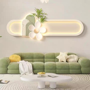 3D moderno ed elegante casa fresca arte parete Design materiale arenaria bottiglia di coltura dell'<span class=keywords><strong>acqua</strong></span> <span class=keywords><strong>verde</strong></span> fiore fiore LED decorazione <span class=keywords><strong>pittura</strong></span> - Product Image 3