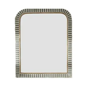 Rectangular Premium Quality Bone Inlay Wall <b>Mirror</b> With Polished Glossy Finish <b>For</b> <b>Bedroom</b> And Hallway At Wholesale price - Product Image 1