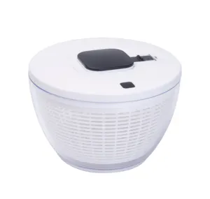 Nhà Salad Spinner Rau diếp máy sấy, một tay dễ dàng Báo Chí lớn rau Máy sấy salad trộn với có thể thu vào Pusher