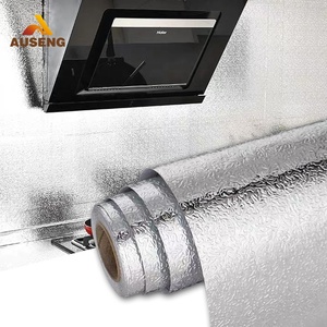 Pegatinas autoadhesivas de Pvc a prueba de fuego <span class=keywords><strong>para</strong></span> muebles, cubierta de armario, decoración de cocina, papel de aluminio - Product Image 1