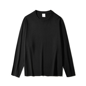 2025 algodón personalizado 230 gramos de cuello redondo talla grande <span class=keywords><strong>3x</strong></span> Camiseta de manga larga para hombre - Product Image 3