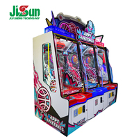 Machine de jeu d'arcade Happy Basketball Street Shooting, à monnayeur, 3 joueurs, avec système de rédemption de tickets, équipement de divertissement pour salle d'arcade