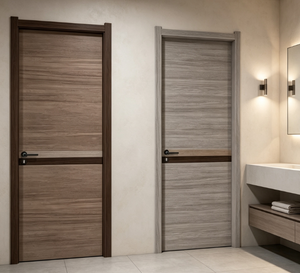 Porte intérieure moderne Qifan en bois massif avec structure en contreplaqué et isolation phonique pour placard de rangement - Product Image 3