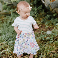 Robe tunique décontractée en coton pour petite fille avec applique zèbre, manches courtes, pour l'été