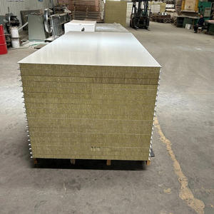Panel Sándwich de Lana de Roca Ignífugo, Material Aislante para Construcción, Precio Económico, para <span class=keywords><strong>Cubierta</strong></span> de Techo - Product Image 1