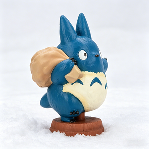 Figurine en résine style <span class=keywords><strong>Totoro</strong></span> bleu, statue <span class=keywords><strong>de</strong></span> collection mignonne d'anime, ornement <span class=keywords><strong>de</strong></span> décoration pour la maison, pour bureau et étagère, cadeau pour les fans d'animation - Product Image 3