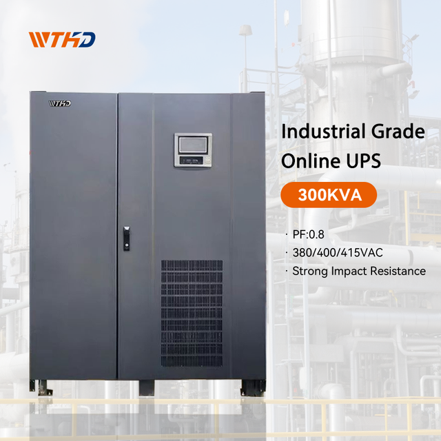 300KVA Industrial Online UPS 380V/400V/415V Three Phase Backup Power Supply for 400KVA 500KVA Industrial Parks Power Supply