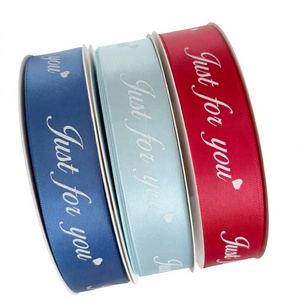 <span class=keywords><strong>Ruban</strong></span> en satin imprimé multicolore, juste pour vous, pour emballages cadeaux, <span class=keywords><strong>ruban</strong></span> pour la décoration de fêtes d'anniversaire et de mariage - Product Image 5