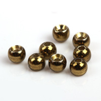 En vrac, perles de tungstène offset multicolores de 1,5 mm à 6,4 mm, perles de tungstène bombées, accessoires de pêche à la mouche