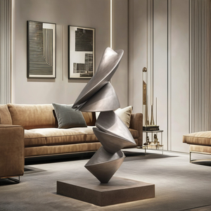 Özel yapılmış büyük Metal Spiral heykel dikey antika demir ev dekorasyon için siyah kaplama House up ev süs - Product Image 3