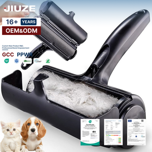 Cepillo para quitar el pelo de mascotas con logotipo personalizado, autolimpieza, reutilizable, para perros y gatos, rodillo para pelusas, cepillo limpiador para mascotas empaquetado en caja - Product Image 1