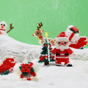 <span class=keywords><strong>Perles</strong></span> à fusionner, kits de <span class=keywords><strong>perles</strong></span> à repasser, série de Noël 3D, bricolage éducatif et artisanat créatif pour enfants, développement de la motricité fine - Product Image 4