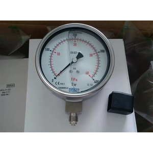 독일 EN837-1 전부 스테인리스 스틸 부르동 튜브 압력계 233.50.100 0-1000 바 중국산 - Product Image 1