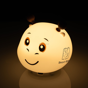 Cute Cartoon Soft <b>Led</b> 6pcs SMD+5050 Night <b>Lights</b> Silicone Lamp <b>Usb</b> Rechargeable Touch Sensor <b>Light</b> Bedroom Bedside Kids - Product Image 4