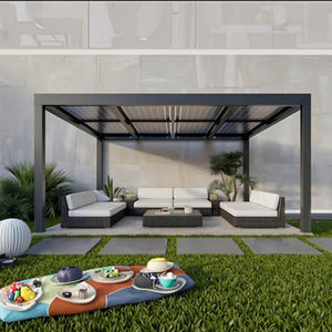 Pergola en aluminium Youya, pare-soleil motorisé, imperméable, <span class=keywords><strong>stores</strong></span> bioclimatiques, toit rétractable électrique, panneaux <span class=keywords><strong>solaires</strong></span>, piscine - Product Image 2