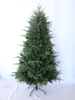 Sapin de Noël moderne et écologique en PE et PVC de 1,80 m avec base métallique robuste – Idéal pour le Nouvel An et les cérémonies de remise des diplômes