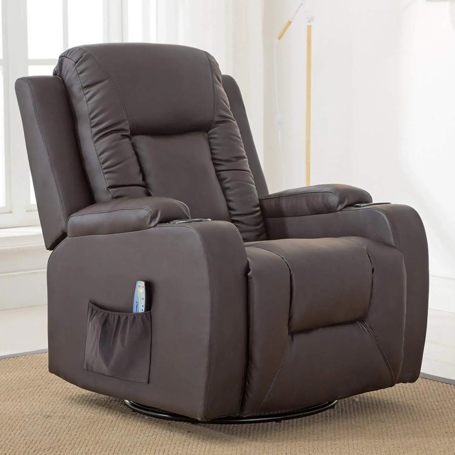 Mới nhất thiết kế đa chức năng văn phòng Powered massage ngồi có thể ngả ghế Sofa ghế với phần còn lại chân