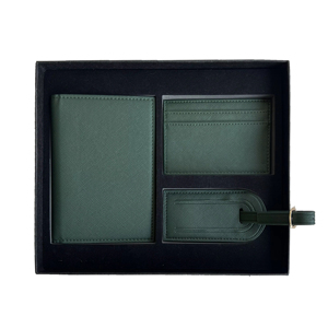 Juego <span class=keywords><strong>de</strong></span> Regalo <span class=keywords><strong>de</strong></span> Viaje con Funda para Pasaporte <span class=keywords><strong>de</strong></span> Cuero PU con Textura Saffiano, Personalizada con Logotipo, Porta Tarjetas <span class=keywords><strong>de</strong></span> Crédito y Etiqueta para Equipaje, Venta al Por Mayor - Product Image 6