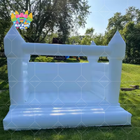 AirFunPro Jolie 13x13x11ft Adultes Blanc Mariage Intérieur Extérieur PVC Bâche Eco-Friendly Gonflable Castle Bounce House