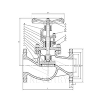 Bon prix Livraison rapide Taille personnalisée DN15 DN20 DN 25 DN32 DN40 DN50 DN65 DN80 Robinets à soupape en acier moulé DIN pour eau, huile et gaz