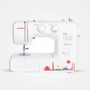 Macchina per Cucire Overlock a Braccio Piatto Janome <span class=keywords><strong>ADE</strong></span> 311 con Funzionamento Motorizzato e Struttura in Metallo per Piccole Imprese - Product Image 2