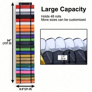 Vinyl Organizers Holder Holds up to 48 <b>Rolls</b> Wall-Mount Vinyl Holder Bag for Craft Room Organizers and Storage - Product Image 5