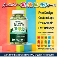 Premium Multivitamine Fruit Gummies voor Volwassenen Dagelijks Voedingssupplement Ondersteunt de Gezondheid van het Immuunsysteem 2 Gummies per Dag