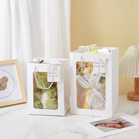 Boîte Cadeau Florale Classique Bloom Packing avec Fenêtre, pour Bouquet, à Suspendre, en Matériaux Recyclés, Laminage Flexo, Luxe
